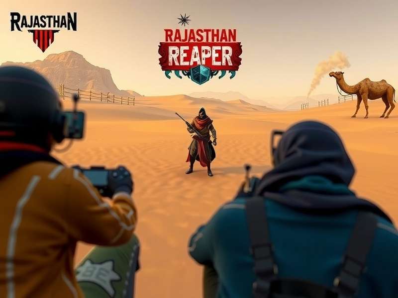 Rajasthan Reaper gameplay screenshot showing desert landscape and character